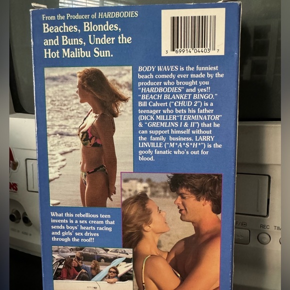 Body Waves: 90’s Rom-Com Vintage VHS: *Rare Find: GUC: Tested: Roger Corman - Picture 2 of 5